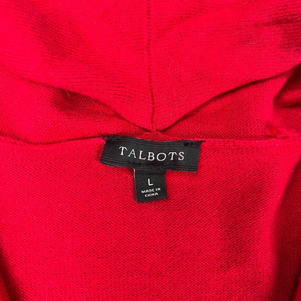 Talbots Red Open Front Cardigan - Picture 3 of 10